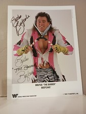 Signed WWF Brutus The Barber Beefcake officially licensed 1989 Promo autographed