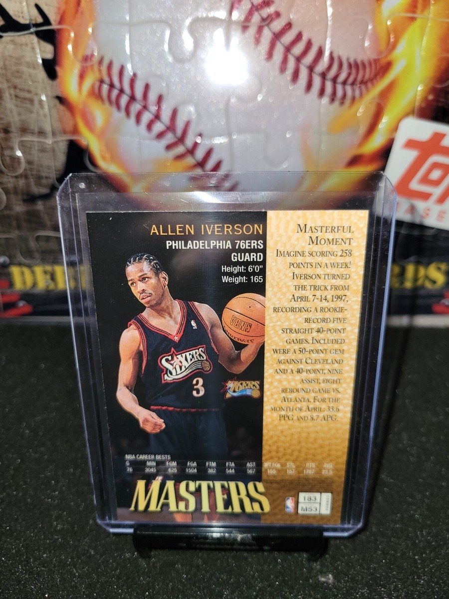 その他 FINEST MASTERS REFLECTOR ALLEN IVERSON Allen Iverson 1997-98 Topps Finest Masters #183 | eBay