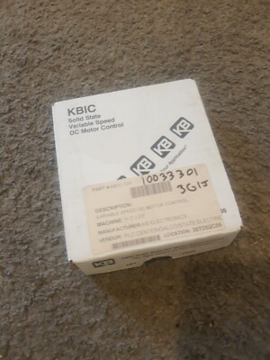 NEW KB Electronics DC Drive Variable Speed Motor Control Solid State # KB1C-125