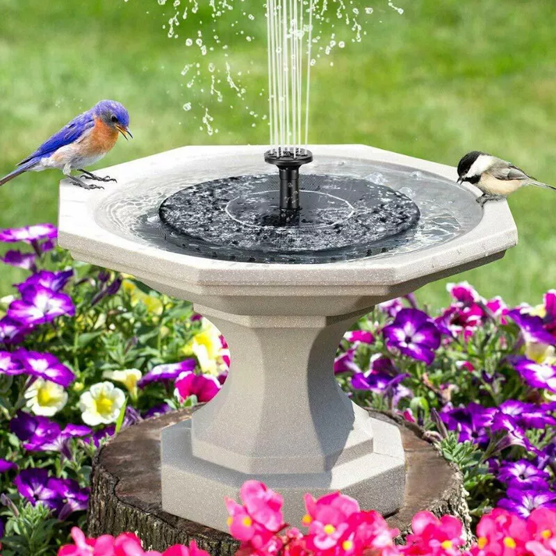  Solar Fountain Pump, 1.4W Solar Fountain for Bird Bath Free  Standing Floating Water Fountain with 6 Nozzles Solar Powered Fountain Pump  for Bird Bath, Garden, Pond, Pool, Outdoor : Patio, Lawn