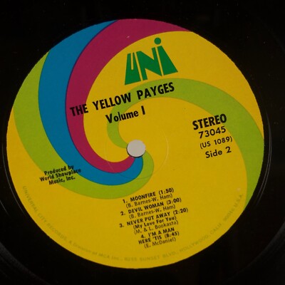 The Yellow Payges Volume 1 サイケデリックロック　LP THE YELLOW PAYGES: Volume 1 US UNI Psych Rock LP NM Vinyl | eBay