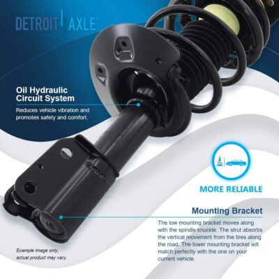 OREDY Rear Passenger Side Strut Coil Spring Assembly