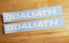 basketball goal decal sticker replacement goaliath 14x1.36" white die cut USA