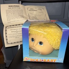 1984 Vtg The Original Doll Baby Doll Head Martha Nelson Thomas Blonde Short