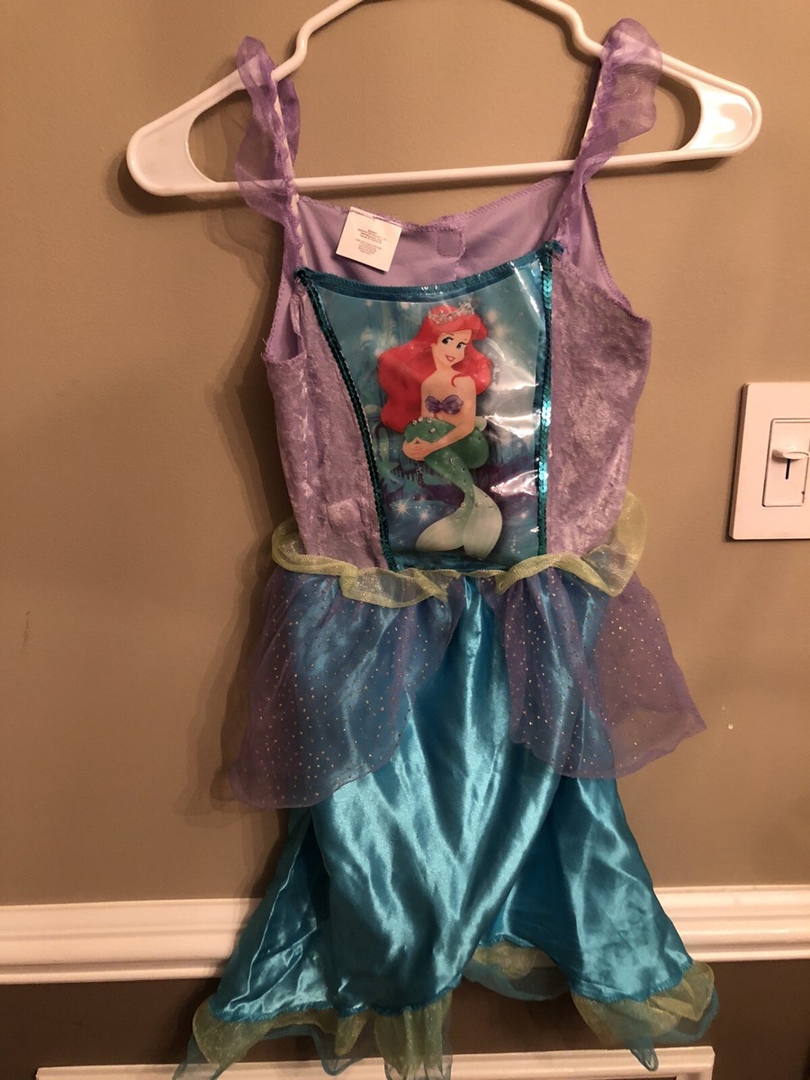 Disney Princess Costume Kids Girl 4-6x Ariel Little Mermaid Light