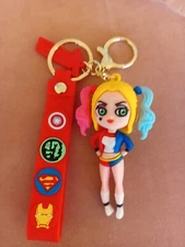 HARLEY QUINN - KEYCHAIN/ BACKPACK CLIP-NEXT DAY SHIPPING