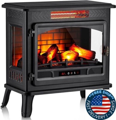Calentador infrarrojo de chimenea eléctrica Calentador de estufa de chimenea.