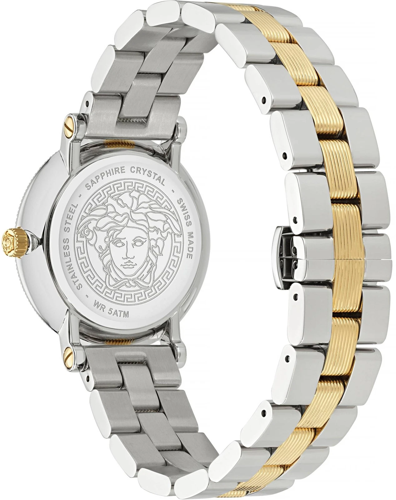 Versace Orologio al Quarzo GRECA FLOORISH VE7F00523 Orologio da Donna Bicolore con Vetro Zaffiro Swi