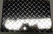 Silver Diamond Plate Vinyl, 6 inch x 9 inch 12 count 