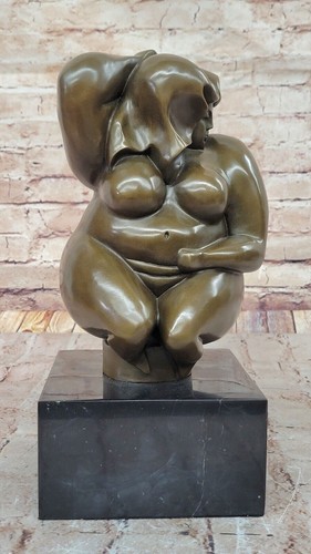 Tribute to Botero Nude Woman Bronze Figure by Original Milo Gift Artwork Deco NR - Imagen 4 de 10