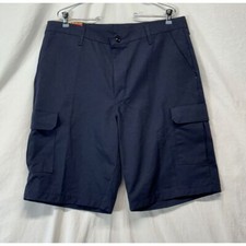 Red Kap Size 38x12 Men's Carpenter Work Shorts Navy New