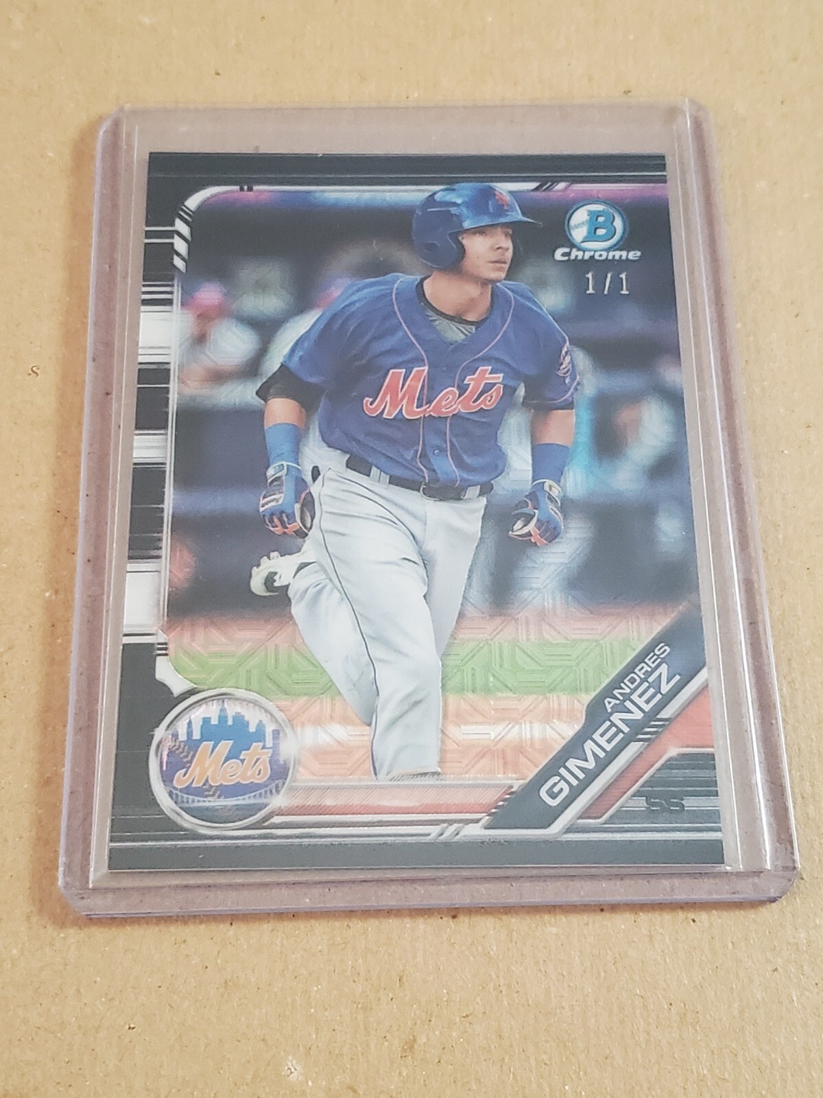 Andres Gimenez 2019 Bowman Chrome 1/1 Black Superfractor 🔥 All-Star One of One