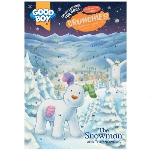 Good Boy 24 Snowman Advent Calendar for Dogs CHRISTMAS 2022 NATURAL