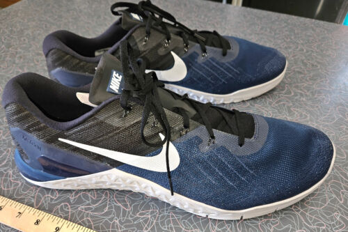 Chaussures de course crossfit hommes Nike Metcon 3 bleu noir noir taille 21 - Photo 1 sur 12