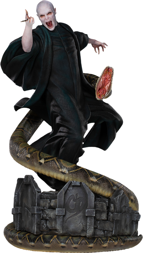 Harry Potter Ralph Fiennes Voldemort and Nagini Iron Studios