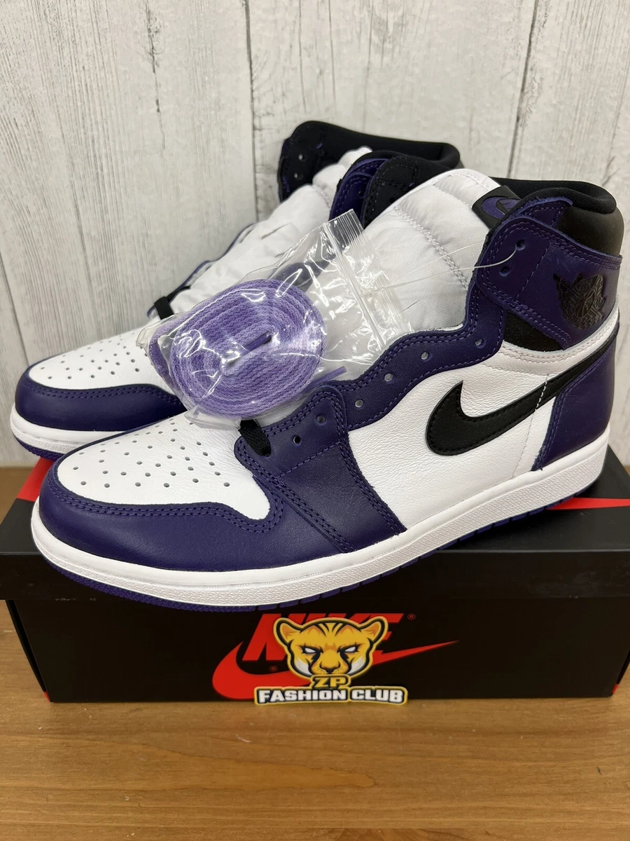 Air Jordan 1 Retro High Court Purple White MENS 555088-500 GS 575441-500