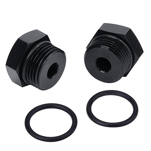 LokoCar Block off Cap ORB Plug Fitting 4AN 6AN 8AN 10AN 12AN Adapter Male 2Pcs - Picture 16 of 27
