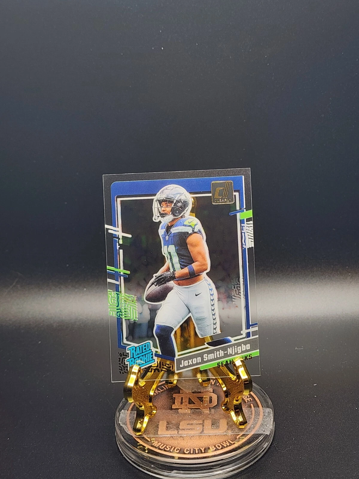2023 Clearly Donruss - Rated Rookie #67 Jaxon Smith-Njigba (RC) Gold Press Proof