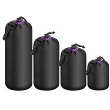 Waterproof DSLR Soft Camera Lens Pouch Protector Cover Bag Case Set S M L XL