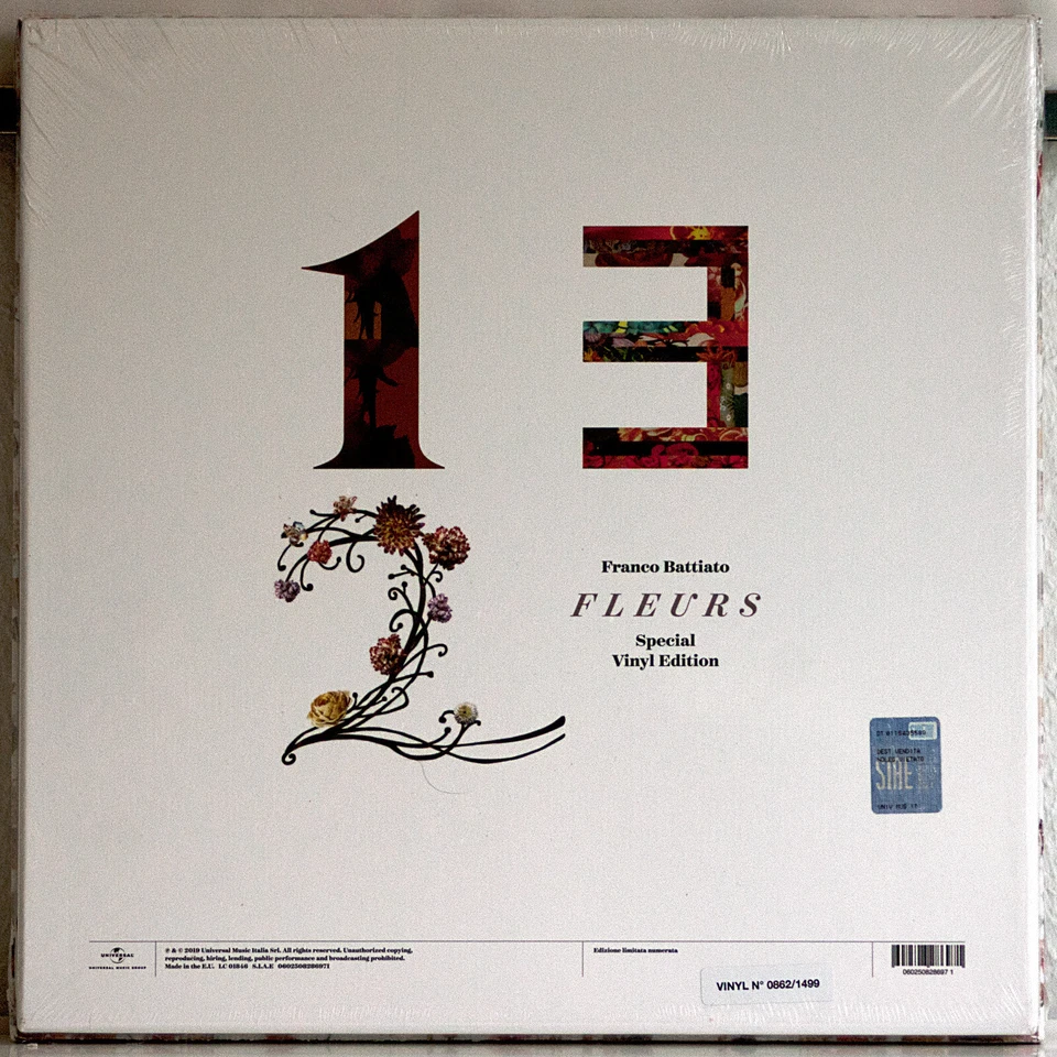 Pop, Rock - Franco Battiato – Fleurs 1,3,2  - Box & Vinyls Mint, sealed, Limited - Bild 3 von 3