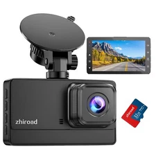 Dash Cam 1080P FHD Front Dash Camera for Cars Dashcam with 176°Wide Angle Nig...