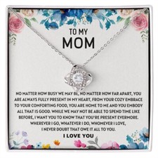 Mom Necklace For Women, Mother Daughter Necklace, Necklace For Mom Birthday