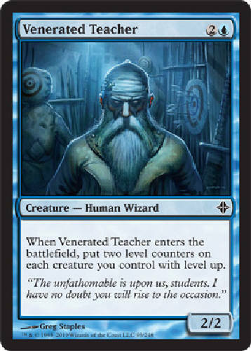 VENERATED TEACHER X4 MTG Rise of the Eldrazi Magic Cards by DJMagic
