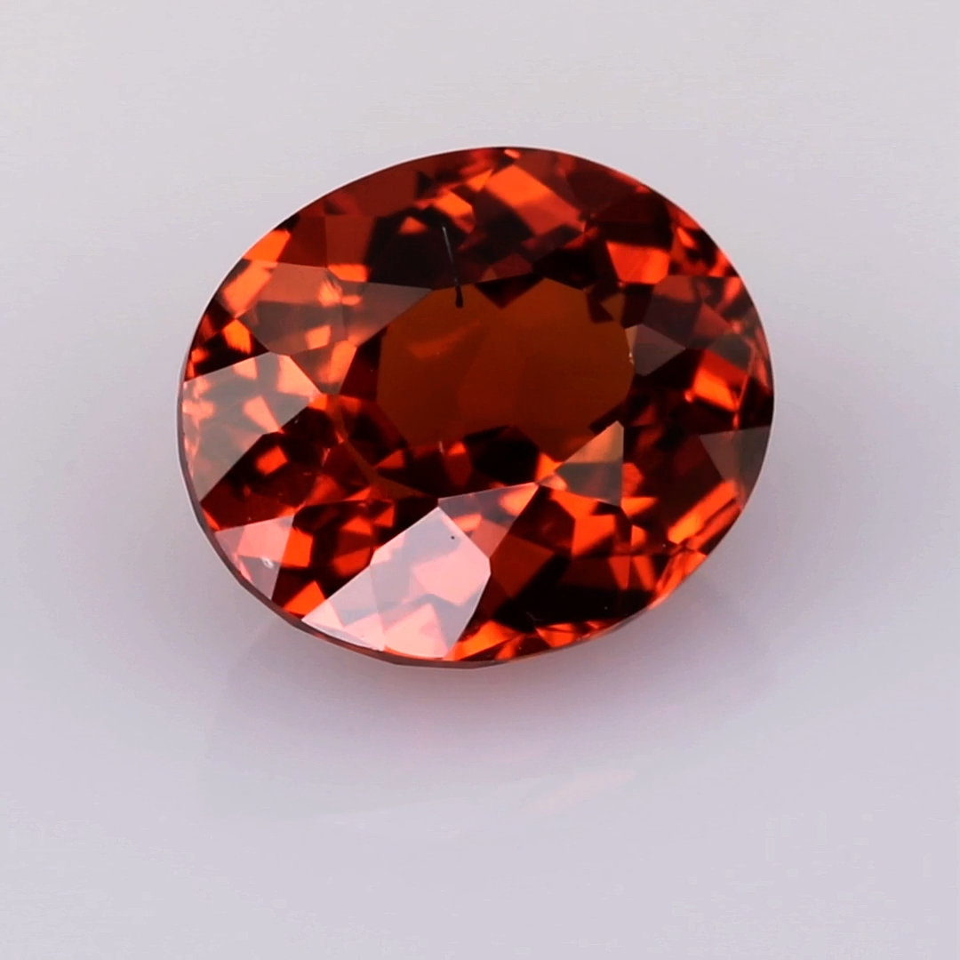 carats Full Fire Vivid Mandarin Orange Spessartite Garnet