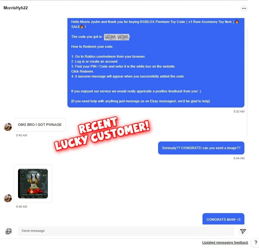 ROBLOX Premium Toy Code | x1 Rare Accessory Toy Item | 🔥SALE🔥 - Image 4 of 4