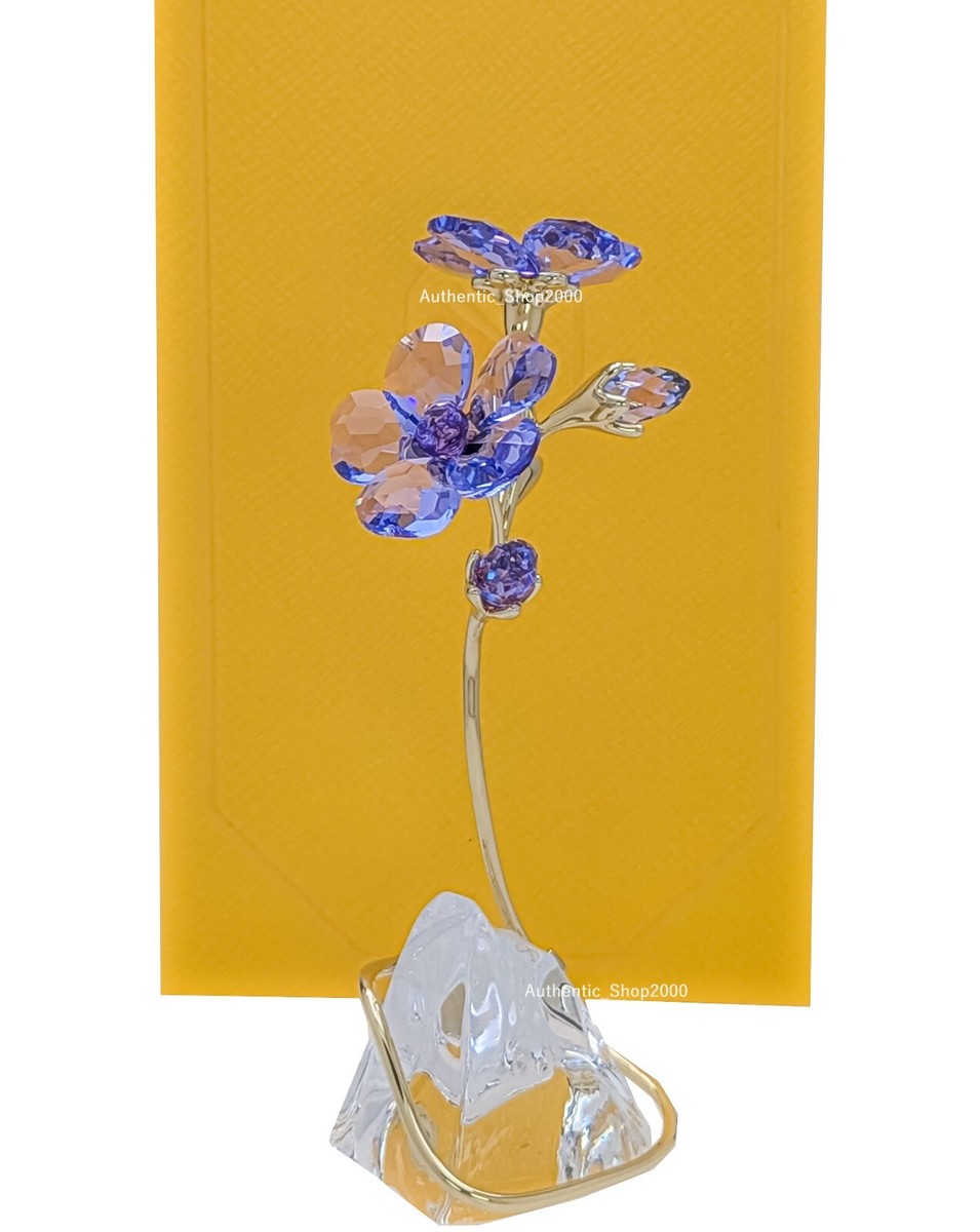 New 100% SWAROVSKI Crystal Florere Rozanne Geranium Flower