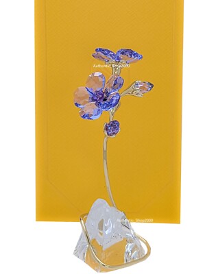 New 100%  SWAROVSKI Crystal Florere Rozanne Geranium Flower Figurine 5693143