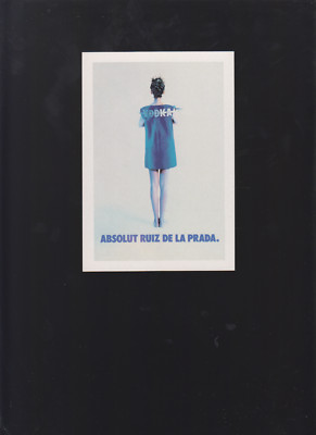 ABSOLUT RUIZ DE LA PRADA .-ABSOLUT VODKA COLLECTION N° 167-POSTKARTE AUS ITALIEN
