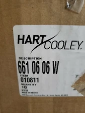 (10/CASE) HART COOLEY CEILING SIDEWALL VENT REGISTER 661 06 06 W