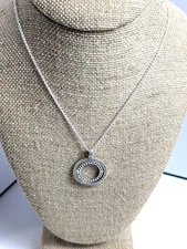 Authentic Pandora  Pendant Necklace Spinning Hearts of Pandora Logo #397410CZ-60