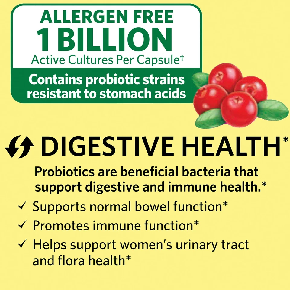 Spring Valley Womens Probiotic Dietary For Digestive Health Cranberry - Image 4 of 4