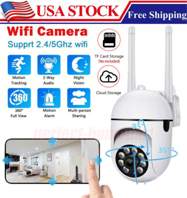 Wireless 5G WiFi Security Camera System Outdoor Home Night Vision 1080P HD Cam