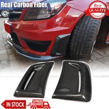 For Mercedes W204 C63 2012-2014 Carbon Front Bumper Side Fender Air Vent Cover