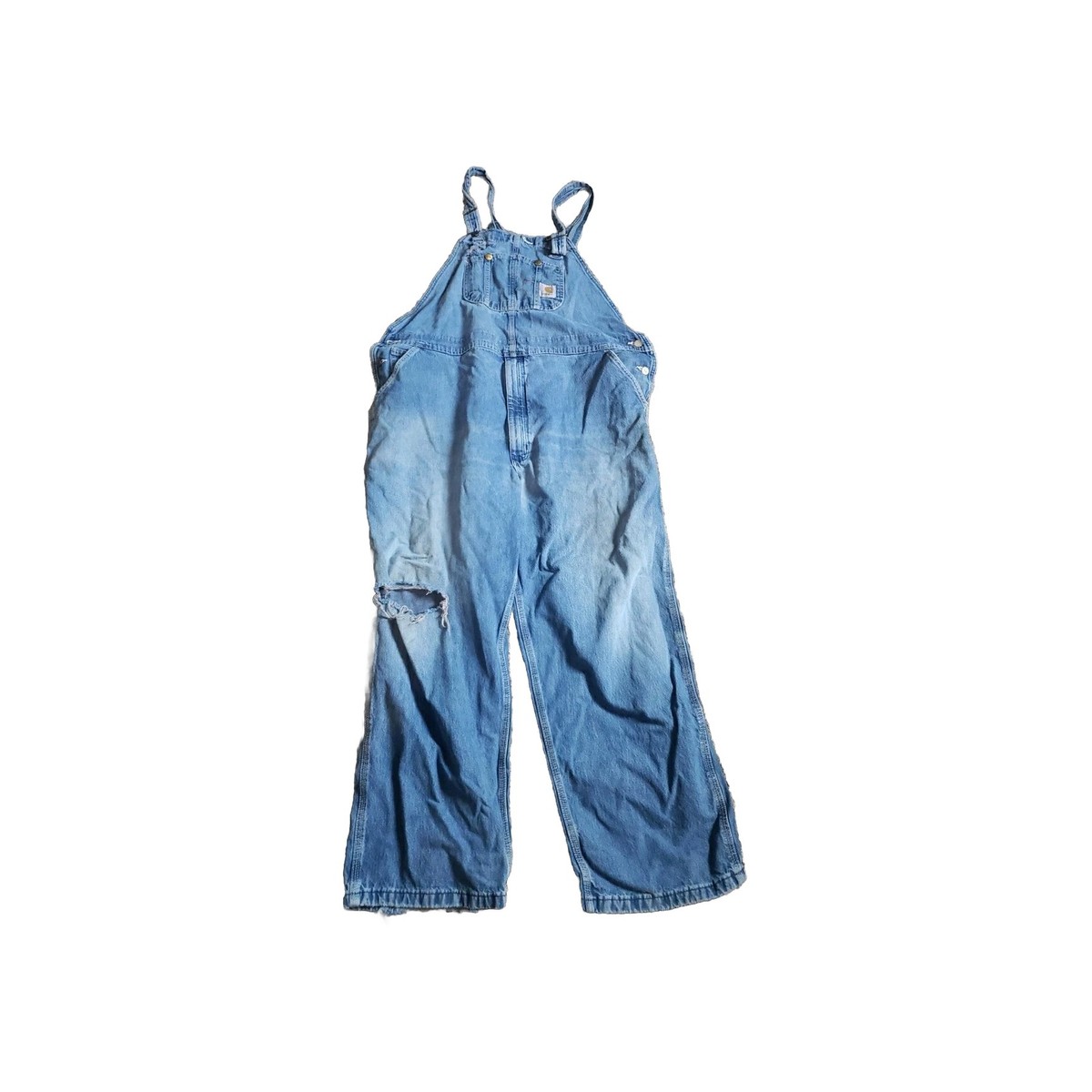 car hartt オーバーオール Carhartt Overalls Mens 46x30* Blue Denim Bib Carpenter