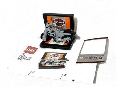 Lego Build Harley Davidson Mini Motorcycle, Stickers, & Printed Instructions