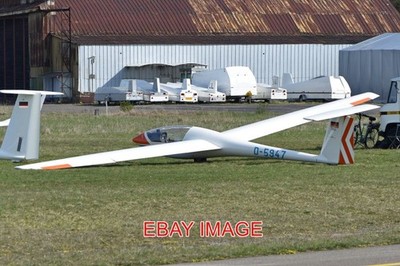 PHOTO  AEROPLANE GROB G102 ASTIR CS JEANS D-5947  C/N 2242 FLUGPLATZ SCHLEI�?ŸH