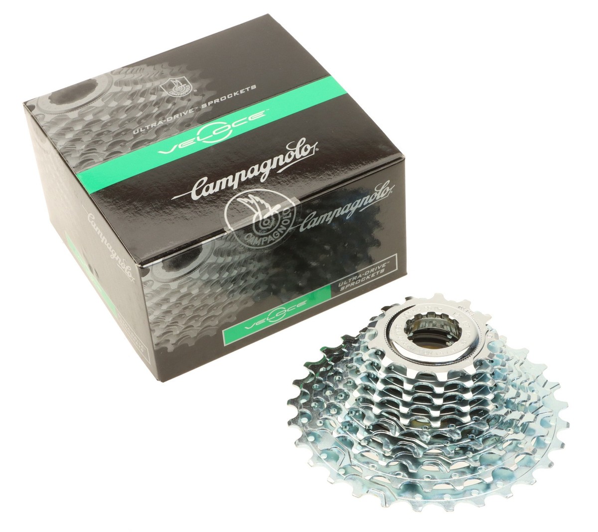 パーツ Campagnolo veloce 10s Campagnolo Veloce 10 Speed Cassette Steel 13/29T Ultra Drive NOS