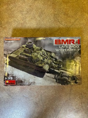 Miniart 1/35 BMR-1 Late w/ KMT-7 #37039  Open Box Pre-owned Complete Kit