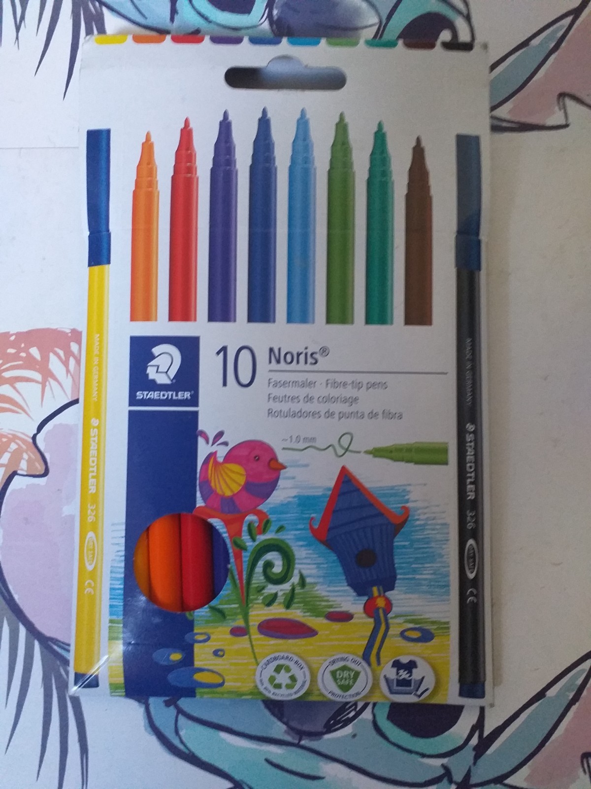 STAEDTLER - 10 NORIS - FIBRE-TIP PENS