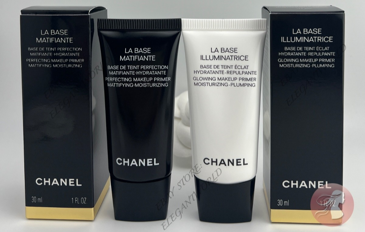 Chanel La Base Glowing & La Base Perfecting Makeup Face Primer 1oz