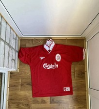 Vintage 1Liverpool FC Reebok Soccer Jersey Home 1996-97 Football Shirt 42-44