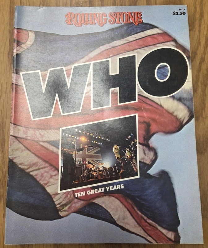 THE WHO Ten Great Years  very rare book from 1975  PETE TOWNSHEND