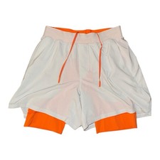 Lululemon Shorts Mens Small Grey Vented Tennis Lined Athleisure Gym Running