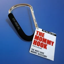 Carabiner style Mommy Hook Stroller Accessory Clip, Heavy Duty Aluminum Hook