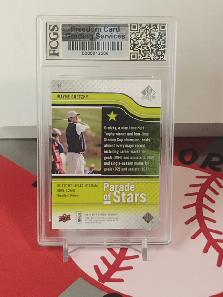 2012 SP Authentic Golf Wayne Gretzky Paradise Of Stars Fcgs 10 - Image 2 of 2