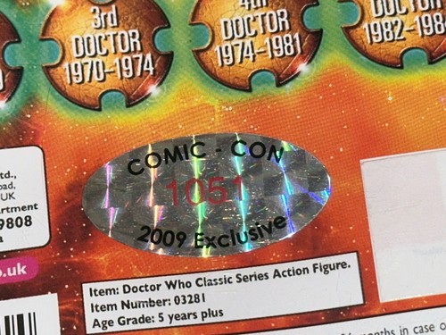 2009 SDCC DOCTOR WHO SIXTH DOCTOR REAL TIME BLUE COAT Exclusive Colin Baker - Picture 8 of 8